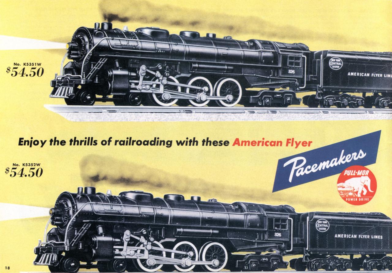 American Flyer Trains 1953, page 18 A.C. Gilbert Catalog Archive